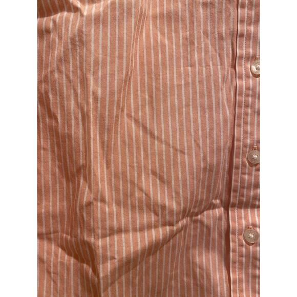 Vineyard Vines Women's Peach White Long Sleeve Collared Button Down Shirt Size S - Picture 6 of 6